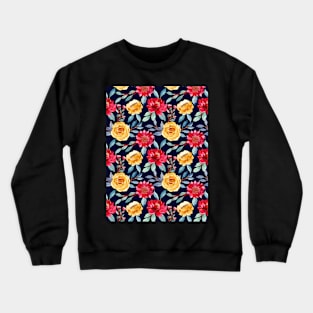 Floral Seamless Pattern Crewneck Sweatshirt